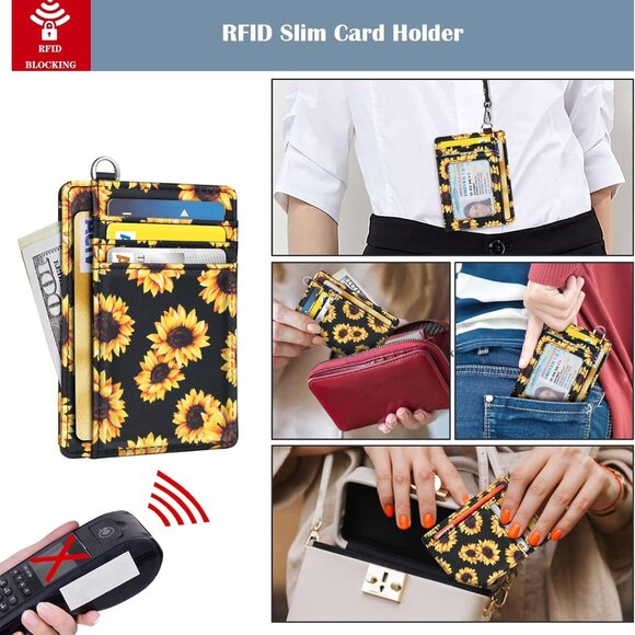 Wallet ID Card Holder for Women - Picture 4 of 7